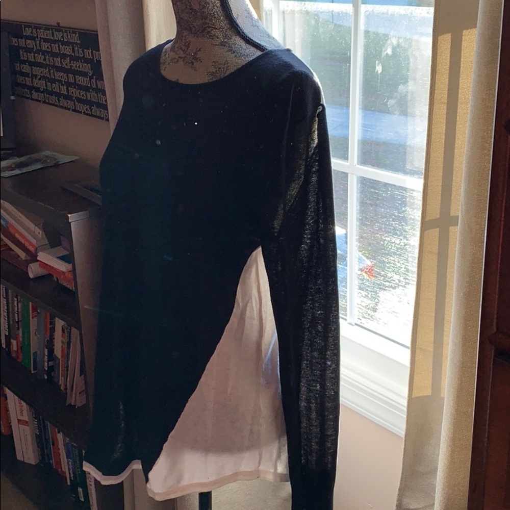 Joseph A. Color Block Lightweight Sweater - image 7